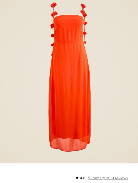 J. Crew Dresses & Skirts - J. Crew Collection rosette-strap sheath dress in chiffon